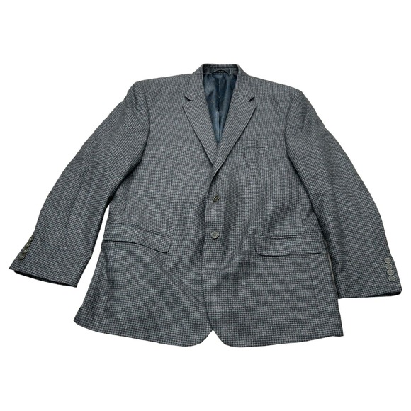 Lauren Ralph Lauren Blazer Coat Mens Sz 44 Gray Wool Cashmere Single Breasted